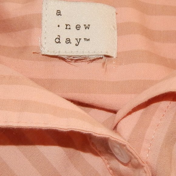 Men's A New Day button Front Shirt ~ Long Sleeved - Size XL - Light Orange - Picture 5 of 5